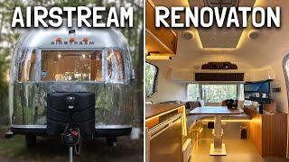 Beautiful Vintage 1971 Airstream Renovation w Modern Features  Full Tour [upl. by Nieberg525]