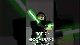 Best sabers in saber showdown roblox sabershowdown edit [upl. by Magdalene]