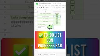 ✅️ ToDo List con Progress Bar  Google Sheets [upl. by Gorrian]