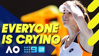 French veteran leaves everyone in tears in alltime postmatch interview  Australian Open 2022 [upl. by Notrub42]