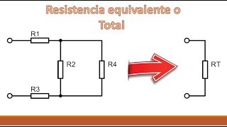 Resistencia equivalente o total serie y paralelo En 5 min [upl. by Spevek]