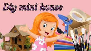 Make easy cardboard house  paper crafts cardboard roomanartwork diy [upl. by Jere305]