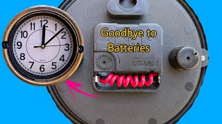 Powering Any Wall Clock Without Batteries Amazing [upl. by Mallory]