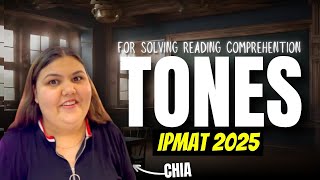 IPMAT 2025 Tones for solving reading comprehension  Important for ipmat [upl. by Xavler]