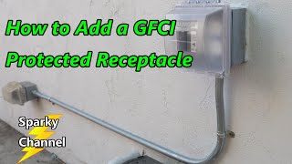 How to Add a GFCI Protected Receptacle [upl. by Lanza566]