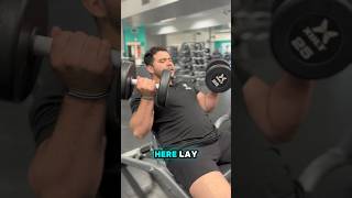 How to do the basic incline bicep curl gymexercise gym workout wednesdaymotivation [upl. by Aihsenor]