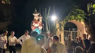 Positano SA  La processione con la statua della Madonna del Rosario 071024 [upl. by Nealey]