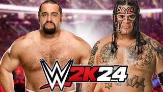 Umaga vs Cesaro Full Match WWE Smackdown  Hard Level Fight WWE 2024 [upl. by Manard903]