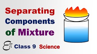 Separating the Components of a Mixture Is Matter Around us Pure  5 in HINDI Class 9 NCERT Science [upl. by Wengert]