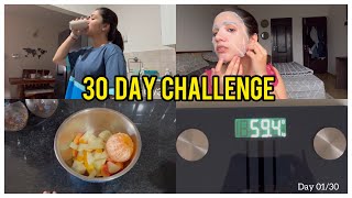 VLOG01  30 Days Challenge  My Weight Loss Journey akanchasharma dailyvlog lifestyle [upl. by Aelem]