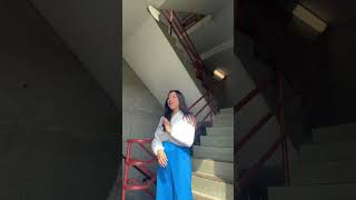 Singing CREEPY SONGS in the STAIRWELL😳 [upl. by Vallie]