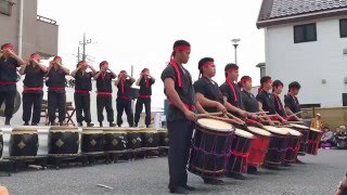 日本航空太鼓隊 成田太鼓祭り2016  情熱大陸 arranged ver [upl. by Kitarp710]