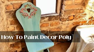 Part 2Rustic Chair With Decor Poly™ Appliques DIY Makeover Tutorial [upl. by Larrie]