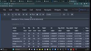 Part 17 Pooling odds ratios from scratch the Peto method [upl. by Daggna]