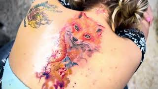 Zorro Fox acuarela TATTOO [upl. by Onitnevuj]