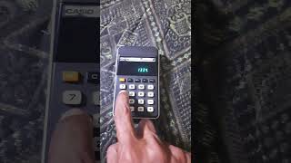 Casio Personal M1 vintage Calculator 1976 kalkulatorjadul [upl. by Eladnek616]