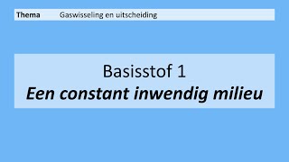 VMBO 4  Gaswisseling en uitscheiding  Basisstof 1 Een constant inwendig milieu  8e editie [upl. by Racklin]