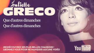 Juliette Gréco  Je hais les dimanches  Paroles Lyrics [upl. by Vala113]