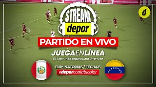 PERÚ VS VENEZUELA EN VIVO  ELIMINATORIAS MUNDIAL 2026 [upl. by Akitahs]