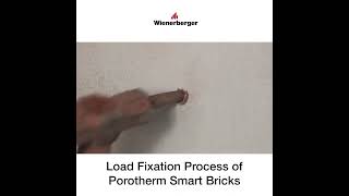 Load Fixation Process of Porotherm Smart Bricks [upl. by Tobie]