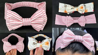 Bow Headband 🔥🔥 How to make Bow Headband Sewing Tutorial DIY Headband [upl. by Bergin]