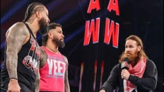 Sami Zayn confronting Jey Uso amp Jimmy Uso after Roman Reings angry Raw Smackdown [upl. by Derzon]