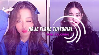 Haze flare pink coloring tutorial [upl. by Nodnol]