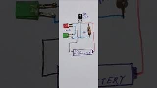 Blinking LEDWith BC 547Transistor electronic youtubeshorts [upl. by Eizzil]