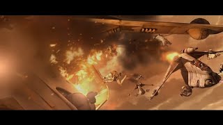 The Second Battle of Geonosis WITH nothing but ACTION [upl. by Namyac]