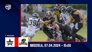 1 kolejka  PFL 2024  Silesia Rebels Katowice vs Lowlanders Białystok  07042024 [upl. by Rubens130]