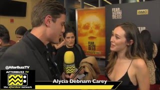 Alycia Debnam Carey Interview  Fear The Walking Dead Premiere  2016 [upl. by Iorgos]