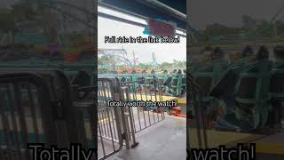 seaworld icebreaker rollercoaster seaworldflorida amusementpark vlog shorts [upl. by Hite]