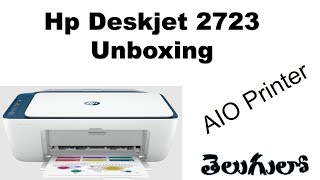 HP Deskjet 2723 AIO Printer Copy Scan WiFi Bluetooth USB unboxing telugu [upl. by Carisa945]