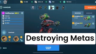 Hellburner Destroying Metas  War Robots Gameplay [upl. by Toni779]