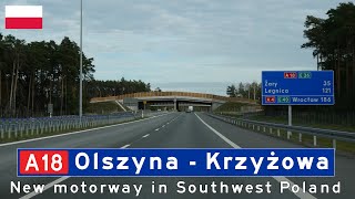 Poland A18 Olszyna  Krzyżowa [upl. by Yurt432]