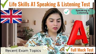 IELTS A1 Life Skills Speaking amp Listening Test Full Pattern Complete Test Spouse Visa UK [upl. by Idroj668]