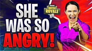 SHE WAS SO ANGRY Fortnite Battle Royale [upl. by Lrak]