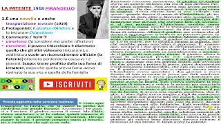 📗 LA PATENTE riassunto spiegazione e commento con video e immagini  Luigi Pirandello [upl. by Esdnil]