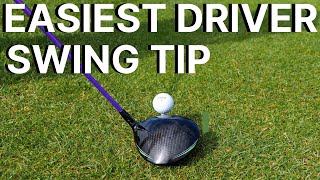 THE EASIEST DRIVER SWING TIP  learn an effortless golf swing with this simple driver tip [upl. by Teplitz]