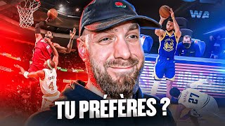 TU PRÉFÈRES   POSTER par Lebron James ou ANKLE BREAKER par Steph Curry   ft Coach NONN [upl. by Airan]