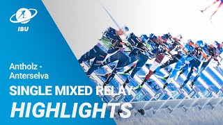 World Cup 2324 AntholzAnterselva Single Mixed Relay Highlights [upl. by Ahsyt]