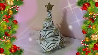 🎄Albero di natale fatto con le cannucce si carta🎄 [upl. by Bocoj444]