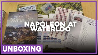 Unboxing  Napoleon At Waterloo  White Dog Games  The Players Aid [upl. by Walford]