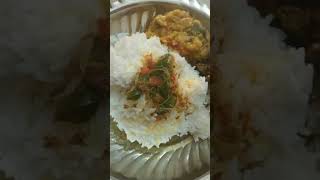 Today lunch Rasamparupu kootuand vendakkaai poriyal [upl. by Adnahsed]