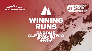 Elbrus Alpindustria FWQ 3 2022 Winning runs [upl. by Sinnal]