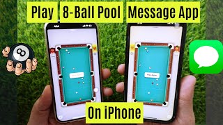 How to play 8 ball pool on iMessage  How to play 8 ball pool like a pro on iMessage [upl. by Lletnohs227]