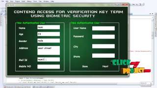 Final Year Projects  Authentication for Session Password Using Color and Images [upl. by Samul]