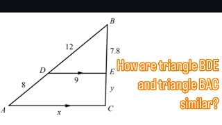 SAT Prep Triangles  similar triangles practice problems [upl. by Maidy677]