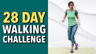 28 Day Walking Challenge Home Cardio Workout [upl. by Ariait499]