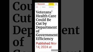 Veterans health care cuts [upl. by Erdnaxela390]